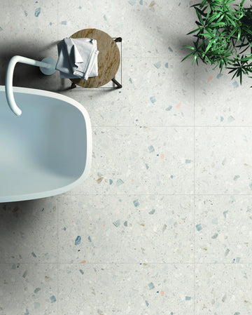 Alpine terrazzo mat 24x24 15.50pc/bte (vendu à la palette) 620pc/pal.